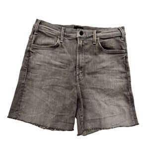 MOTHER Gray Denim Cutoff Shorts | The Hustler Roller Ankle | Size 32